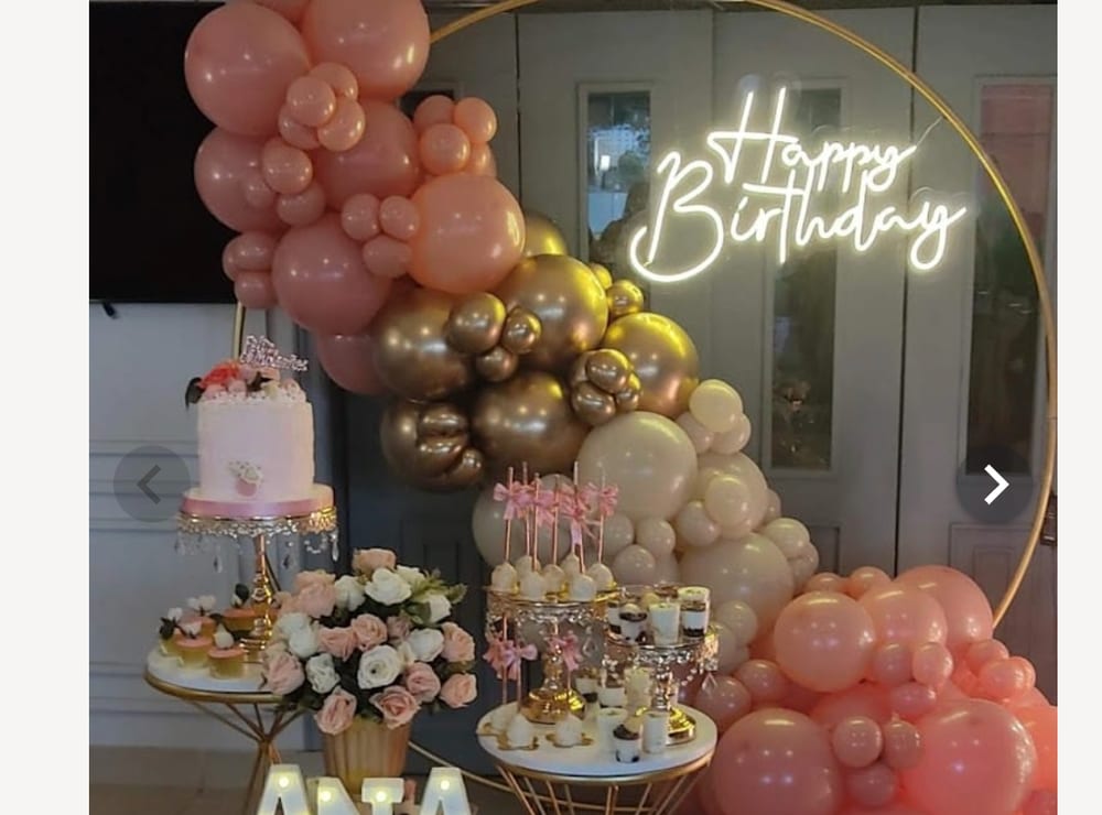Letrero Happy Birthday para alquiler en eventos