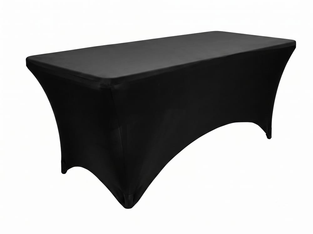 Mesón rectangular vestido para alquiler en eventos